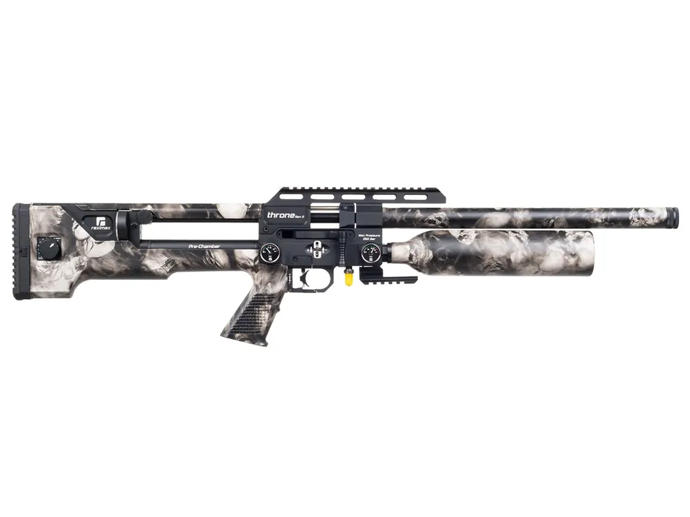 Reximex Throne Gen 2 PCP .25 Air Rifle, Skull Camo