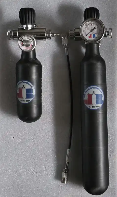Mini-Fill Tanks Available in 300, 580, 700cc @ 4500 PSI