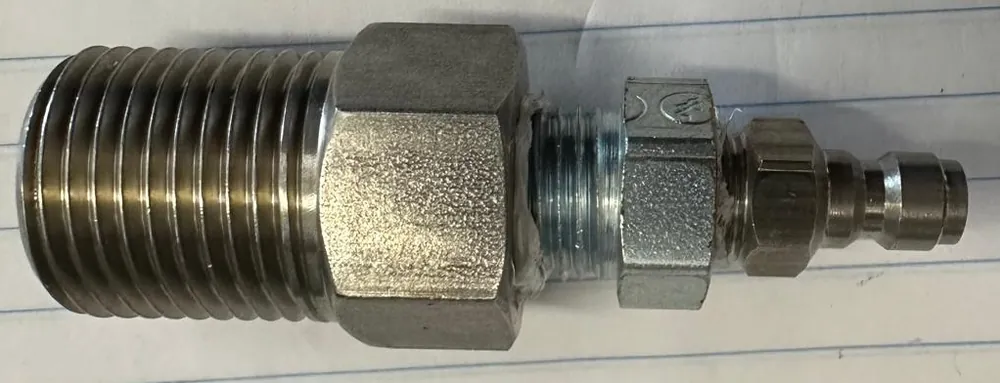 Stainless Steel Firehouse to Stainless Steel Foster Male Quick Disconnect