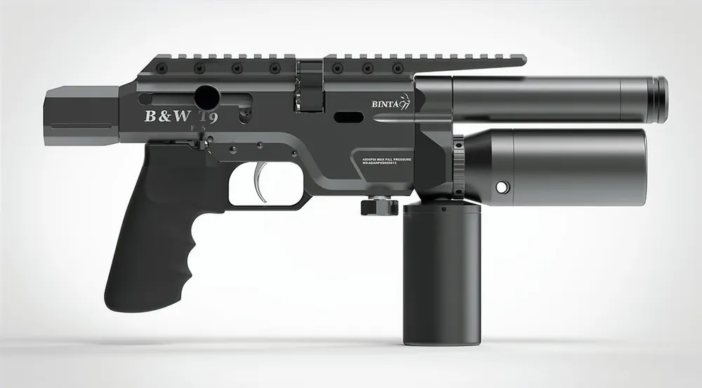 BinTac: T9+ 9mm Semiauto Pistol/Carbine (+Includes Folding Stock and Airline Case!)