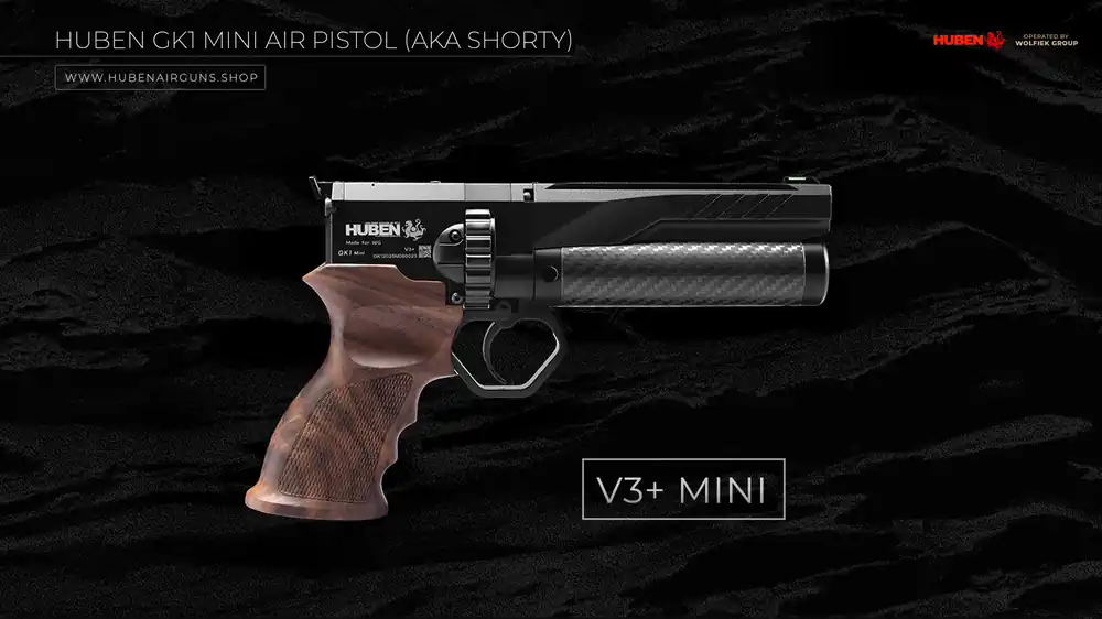 Huben GK1 V3+ Mini Air Pistol (aka Shorty) · Cal .177 (4.5mm)