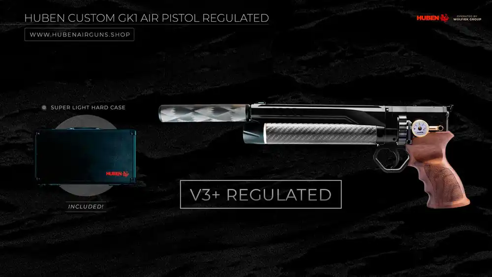 Huben Custom GK1 V3+ Air Pistol Regulated · Cal .22 (5.5mm)
