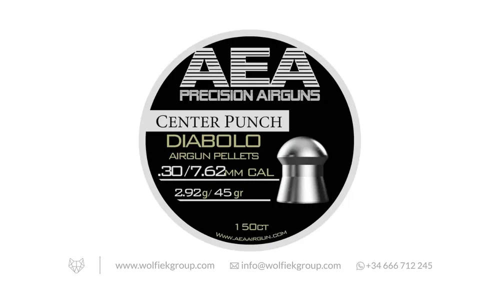 AEA Center Punch Diabolo Pellets · Domed · Cal .30 (7.62mm)