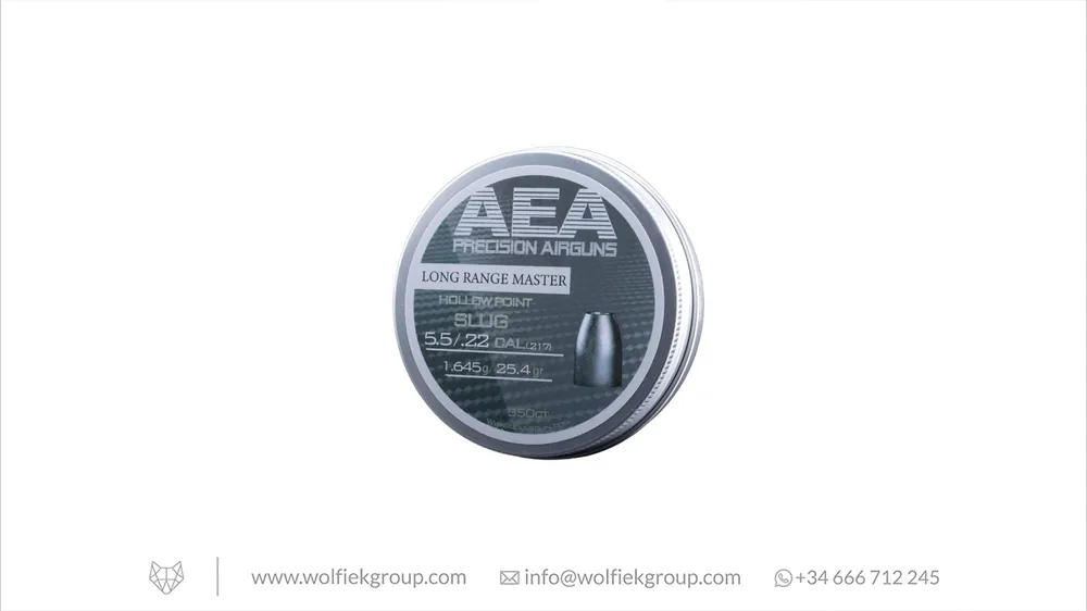 AEA Long Range Master Slugs · Hollow Point · Cal .22 (5.5mm)