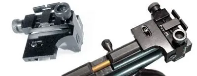 Crosman Williams Rear Sight, Notched Blade, Elevation & Windage Adj., 3/8″ Mount