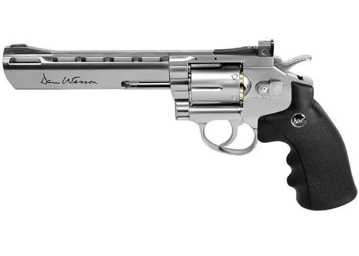 Dan Wesson 6″ CO2 BB Revolver, Silver