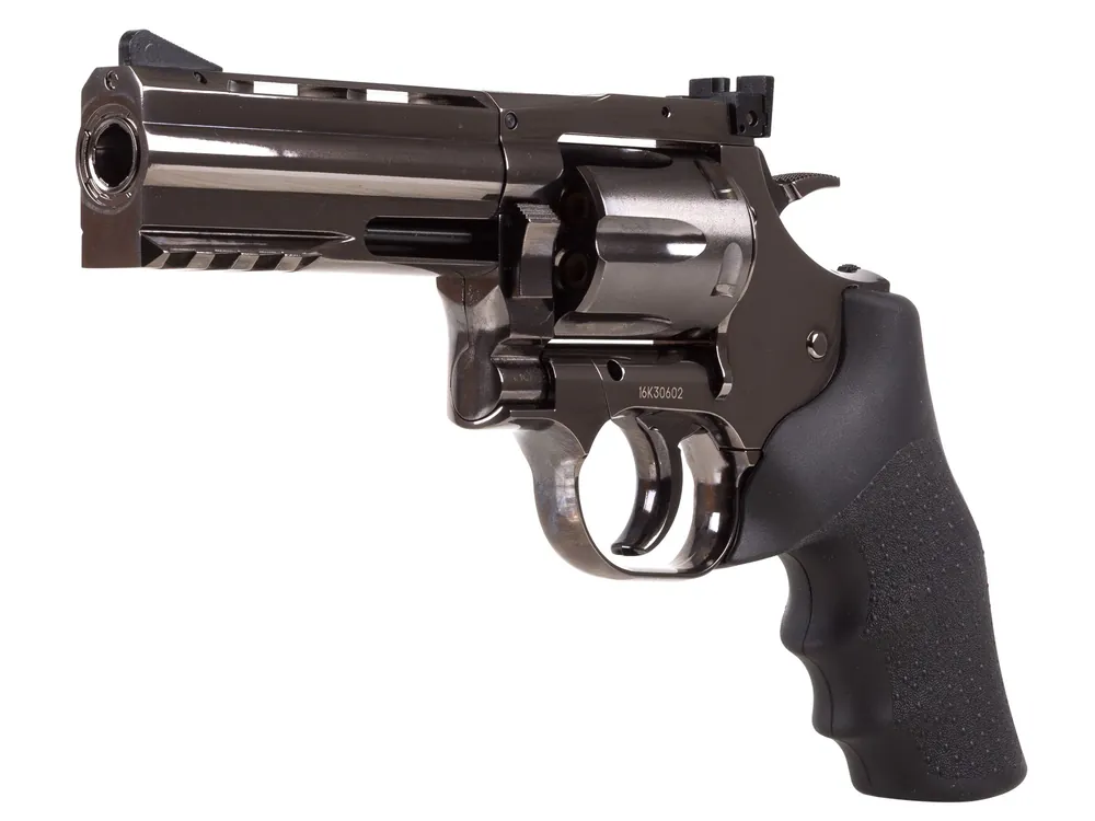 Dan Wesson 715 4″ CO2 BB Revolver, Steel Grey