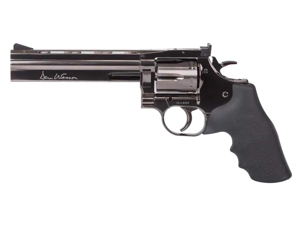Dan Wesson 715 6″ Pellet Revolver, Steel Grey