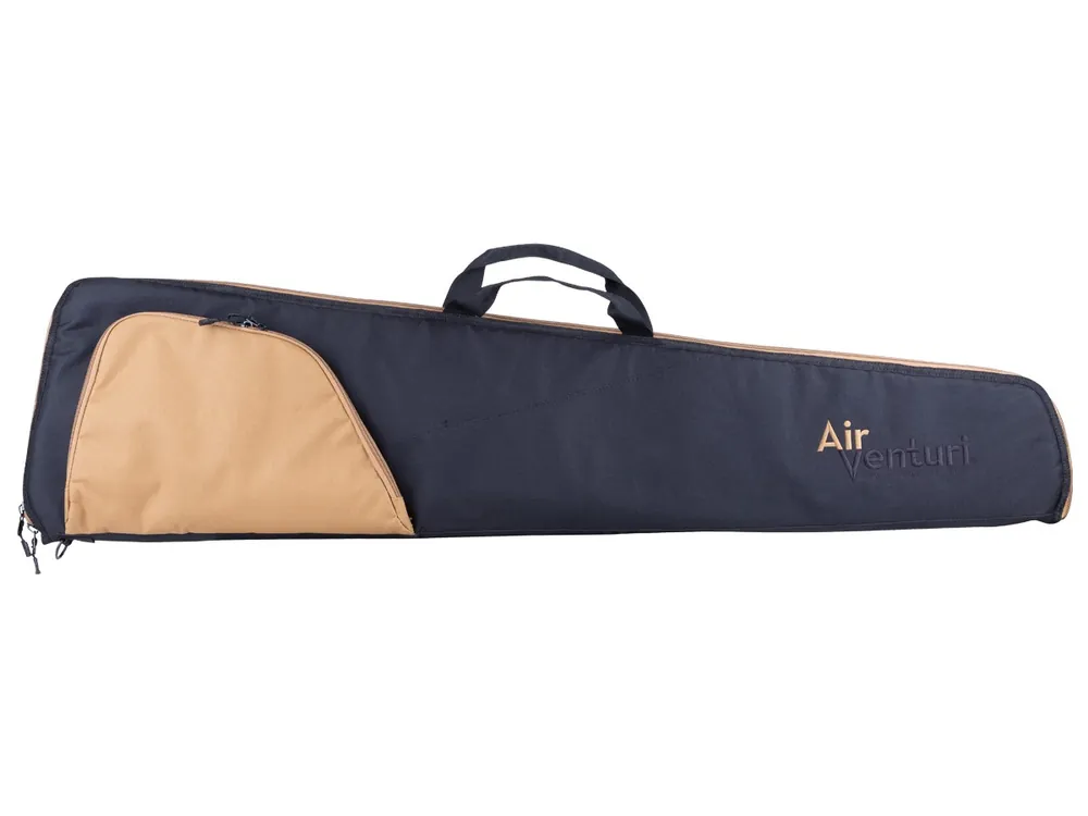 Air Venturi Rifle Bag, Zippered Pocket, Black/Tan
