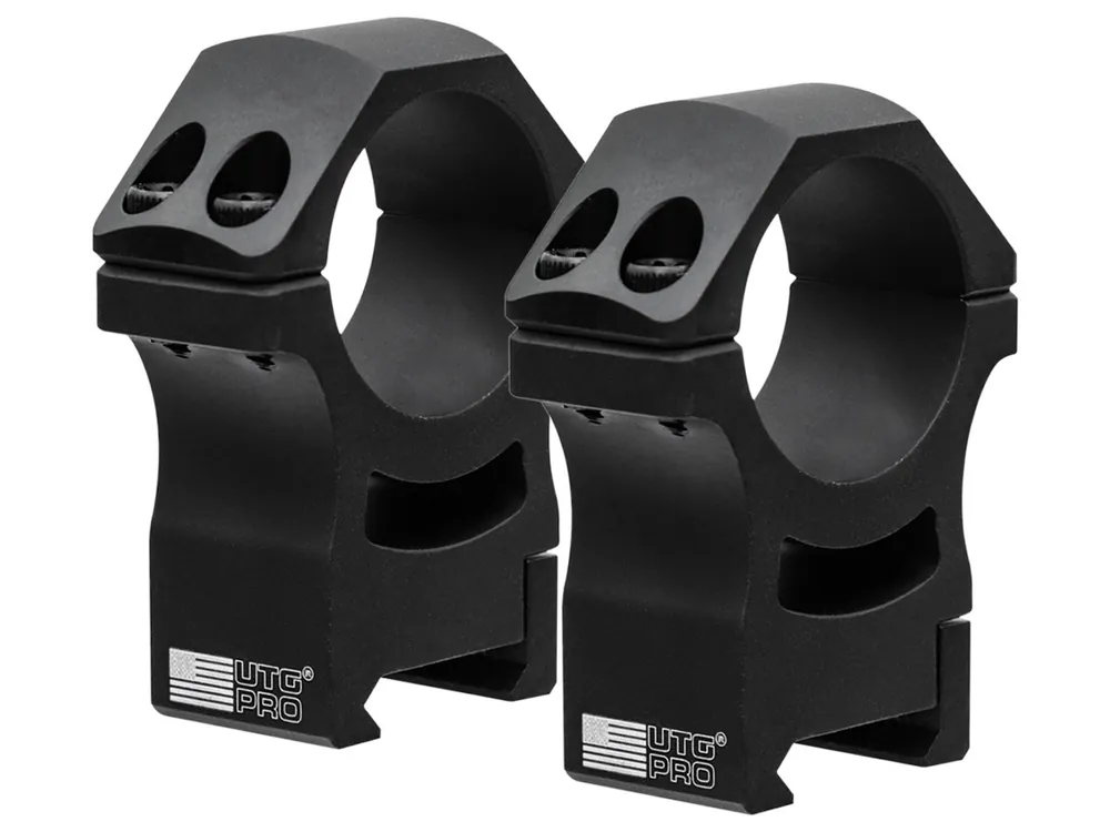 UTG Pro High 30mm Rings, POI Picatinny