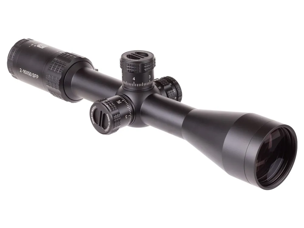 JTS Shadow Series 2-16x50 IR SFP Riflescope