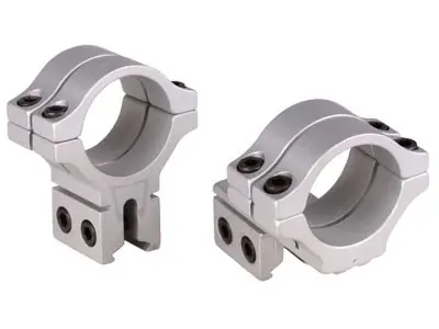 BKL Double Strap Offset 30mm Rings, Dovetail, Silver