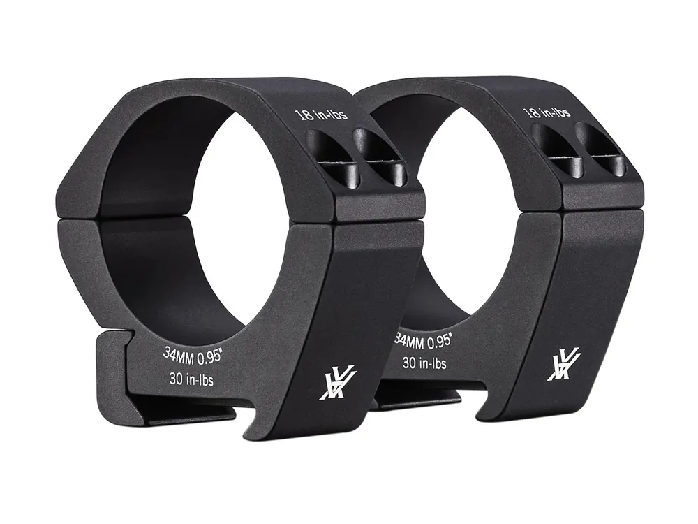 Vortex Pro Series Low 34mm Rings, Weaver/Picatinny
