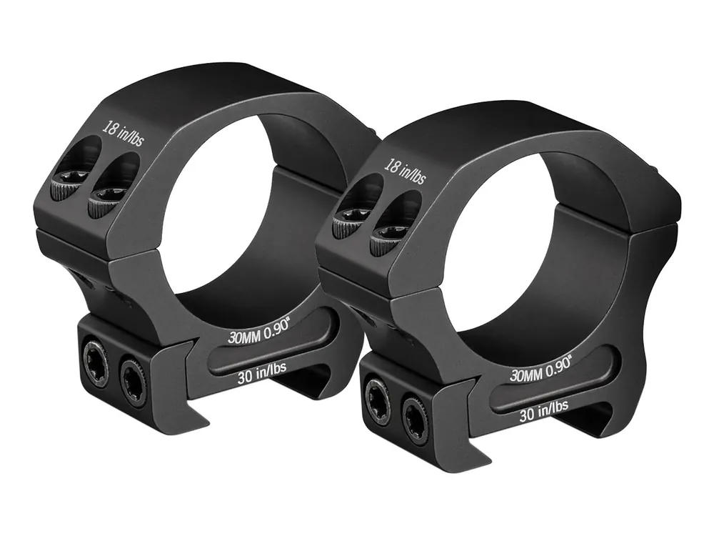 Vortex Pro Series Low 30mm Rings, Weaver/Picatinny