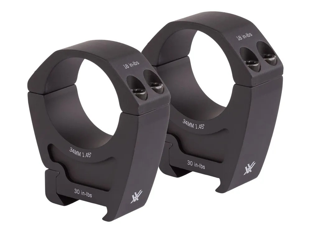 Vortex Pro Series High 34mm Rings, Weaver/Picatinny