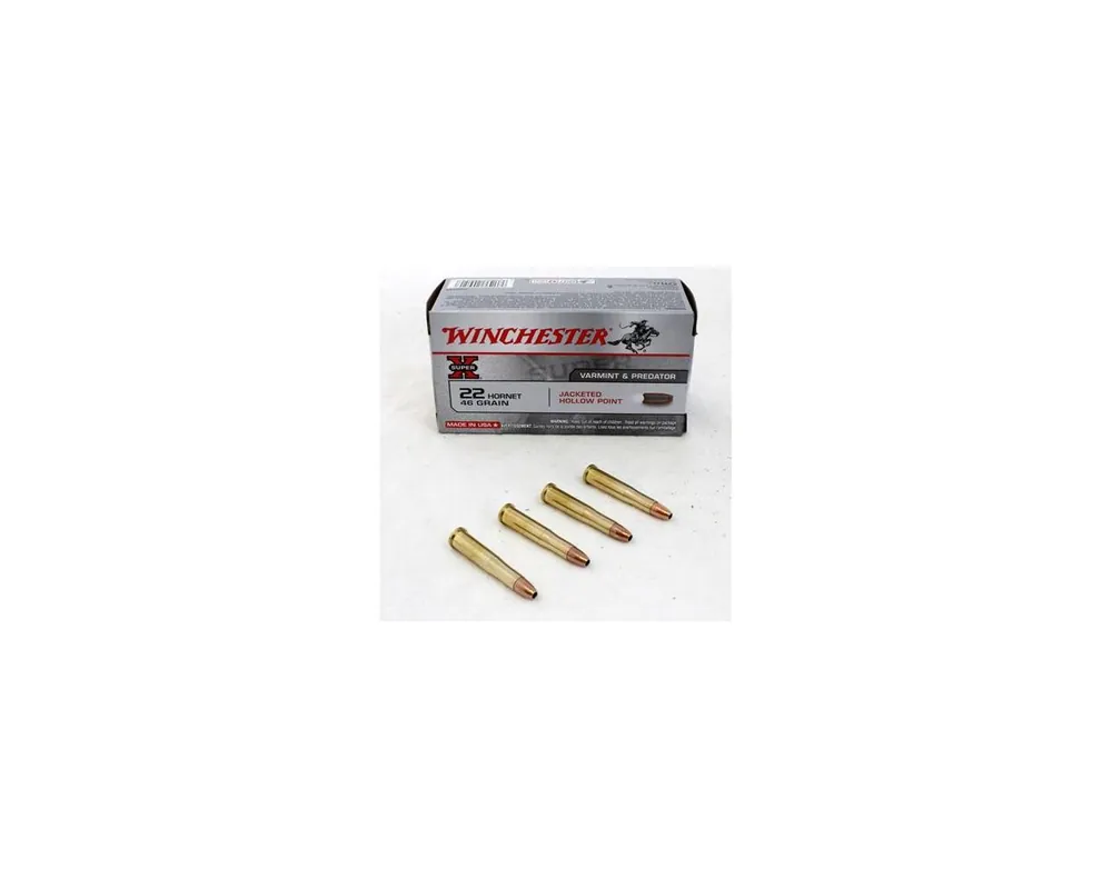 22 Hornet 46 Grain SP SX Ammo Box of 50