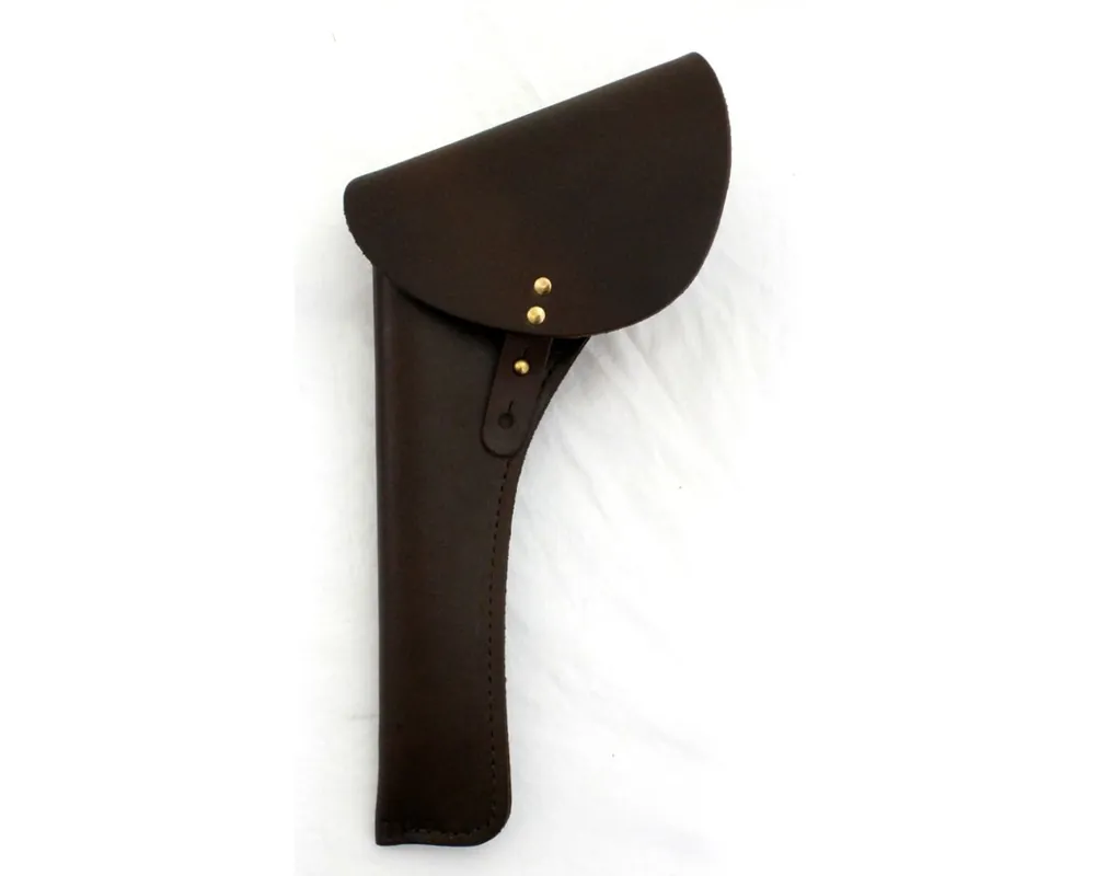 Cavalry Style Flap Holster, Brown Leather Holster