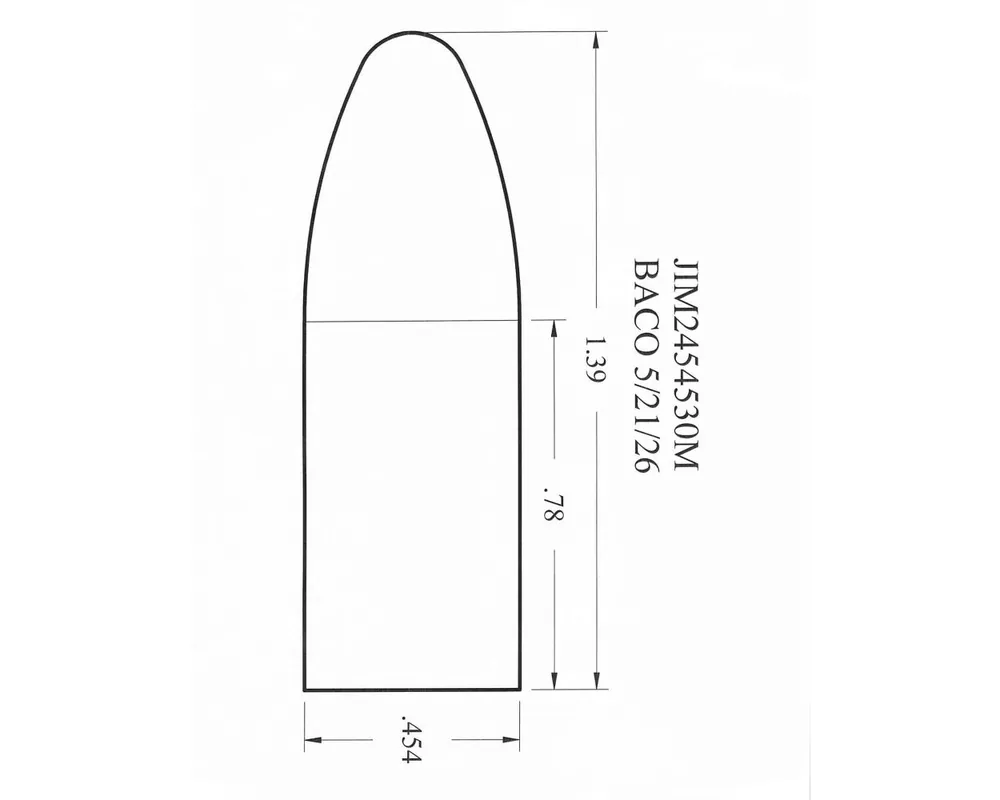 .454" 530 Grain "Money" Paper Patch Bullet Mould 2-Cavity