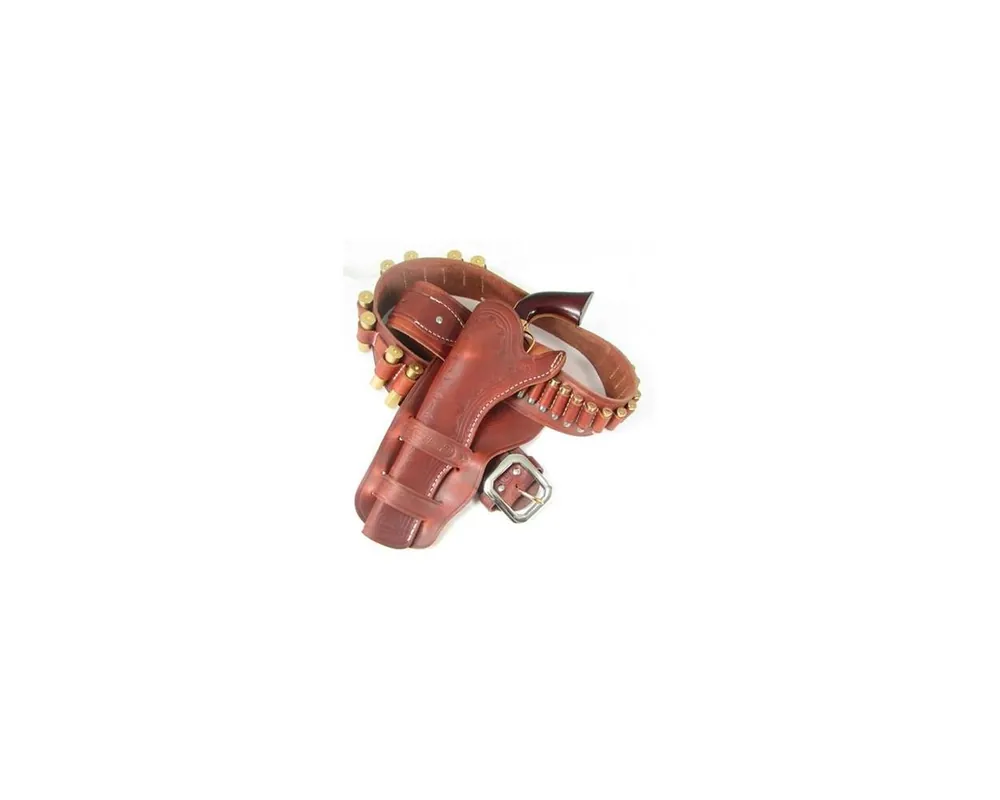 Cheyenne Double Loop Cowboy Leahter Holster 7 1/2" LH