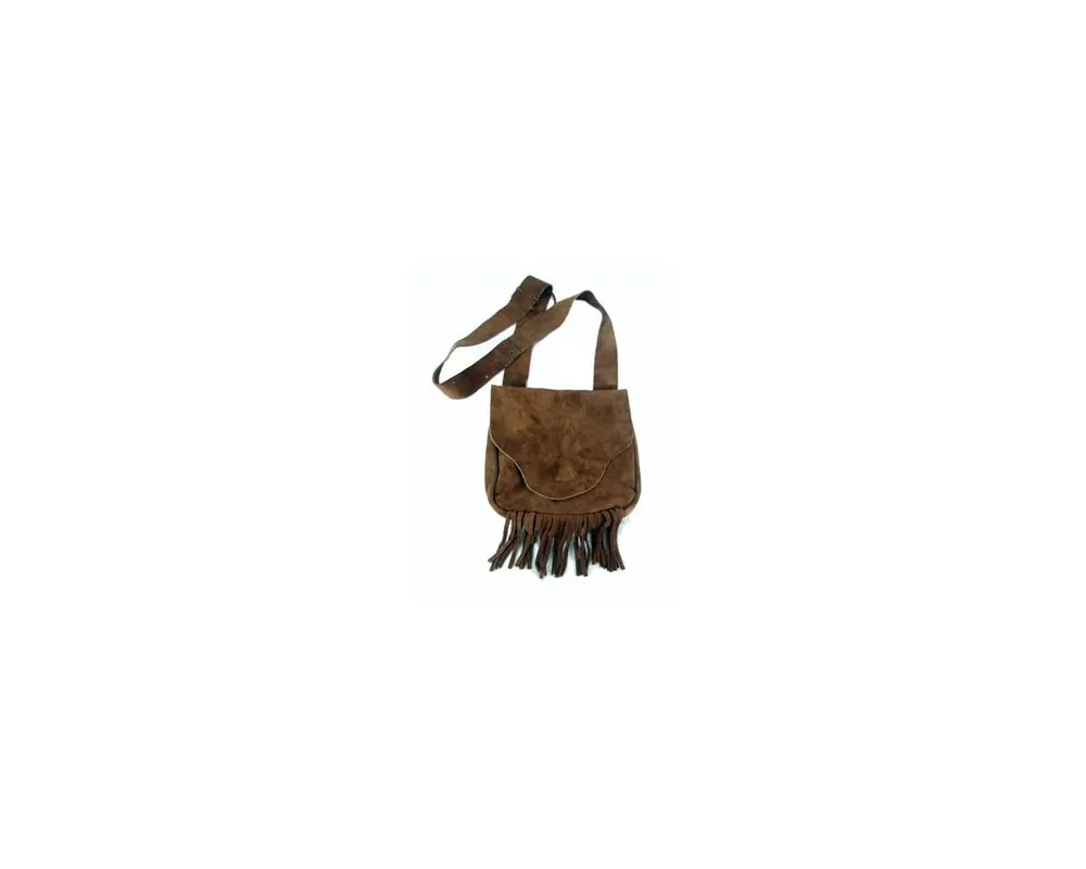 Fringed Traditional Suede Possibles Bag