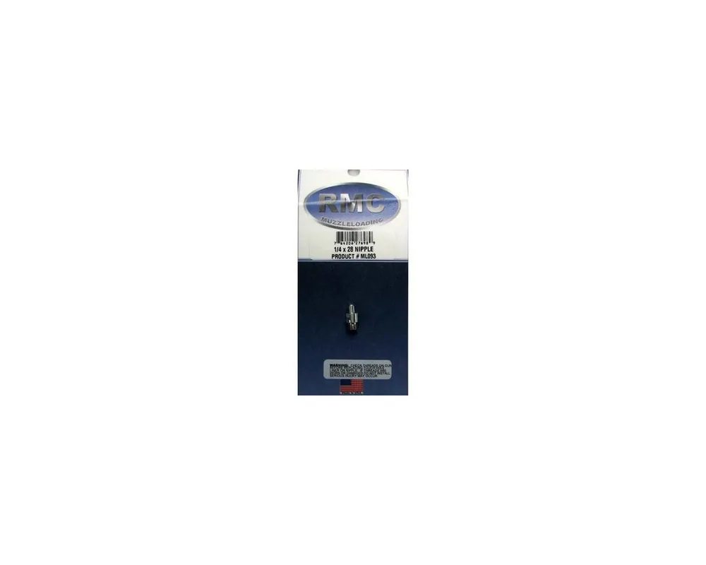 Muzzleloading Rifle Steel Nipples 1/4-28 Thread, Price per each