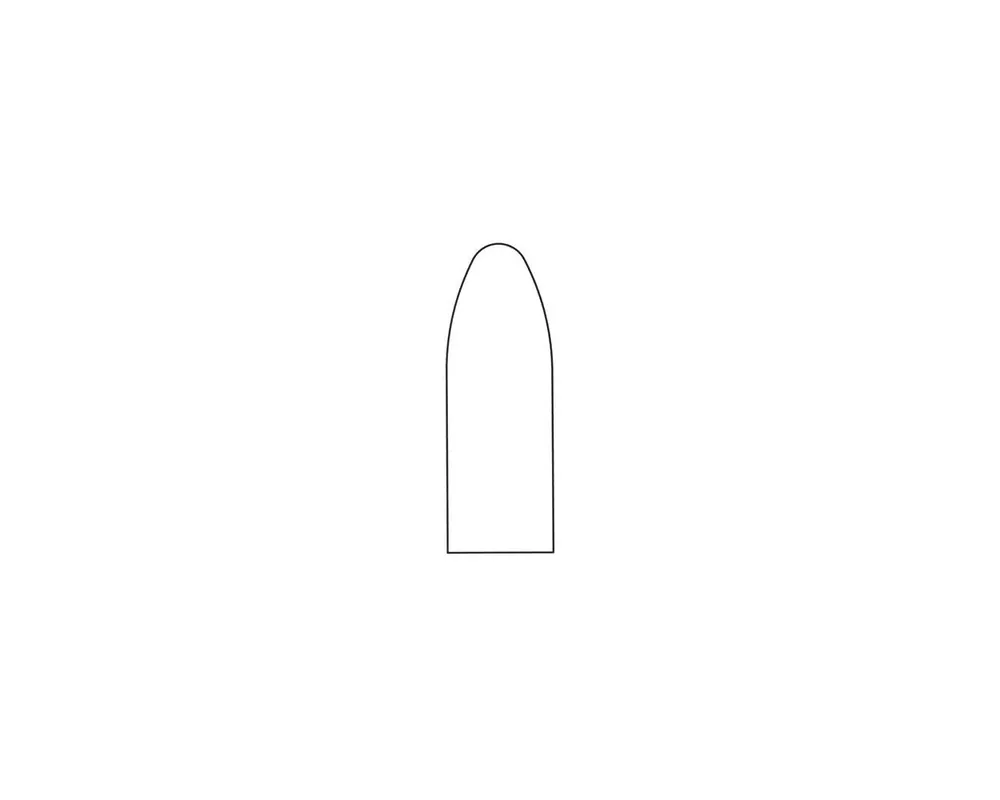 .492" 650 Grain Paper Patch 1-Cav. Flat Base Bullet Mould