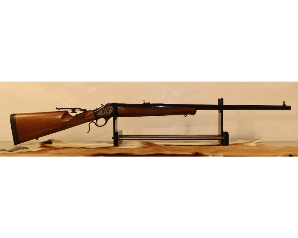 Engraved Winchester Model 1885 125th Anniversary Hiwall