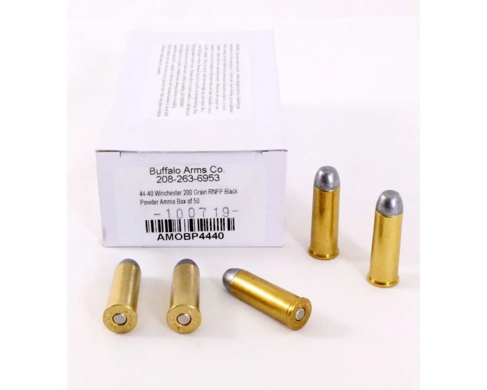 44-40 Winchester 200 Grain RNFP Black Powder Ammo Box of 50