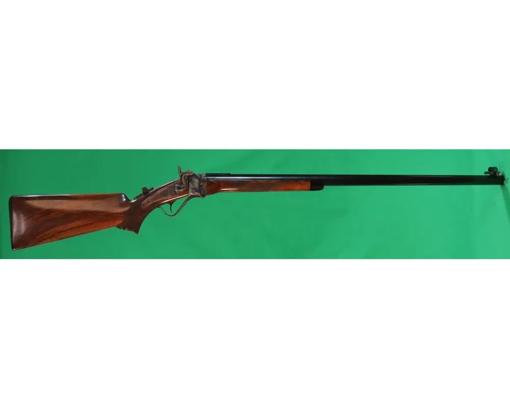 Custom Built 1877 Sharps Rifle 32" Barrel 44x2.4" Remington Straight with Brass & Die