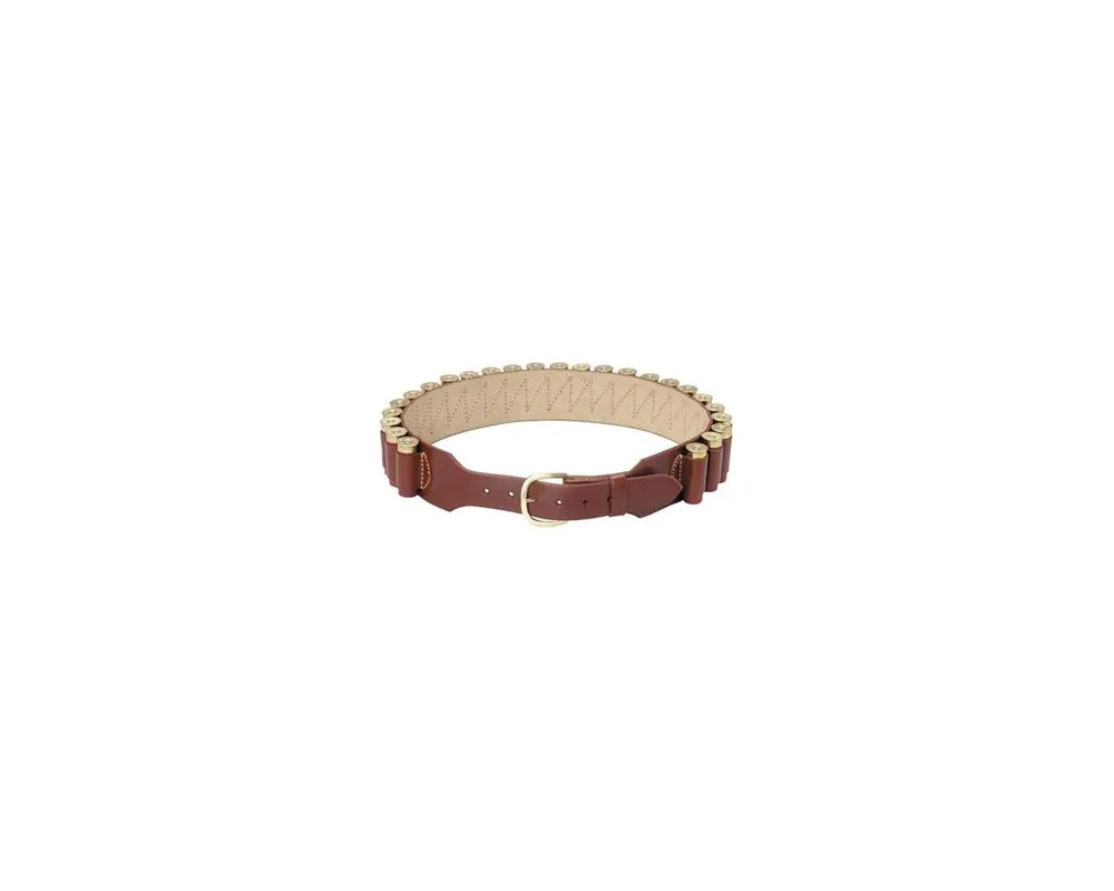 Leather Shotgun Shell Belt, Plain Walnut Oil