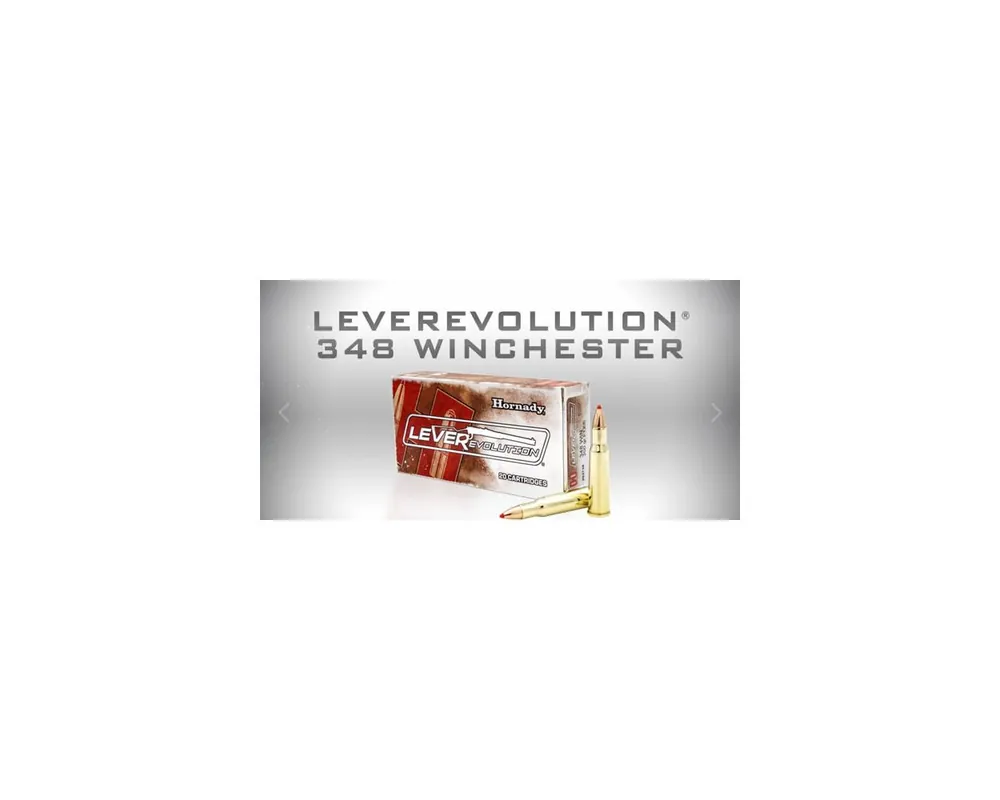 348 Winchester Hornady LeverEvolution Ammo 200 Grain FTX Box of 20