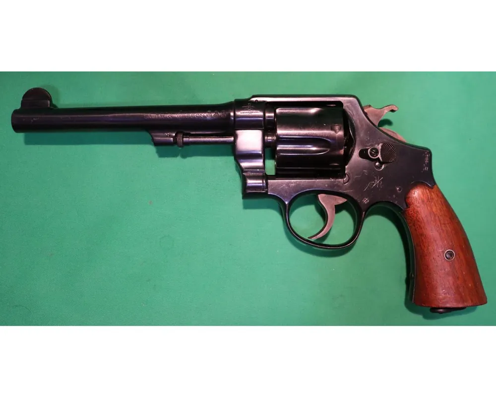Smith & Wesson .455 Mark II Hand Ejector 2nd Model Double Action Revolver in 45 ACP