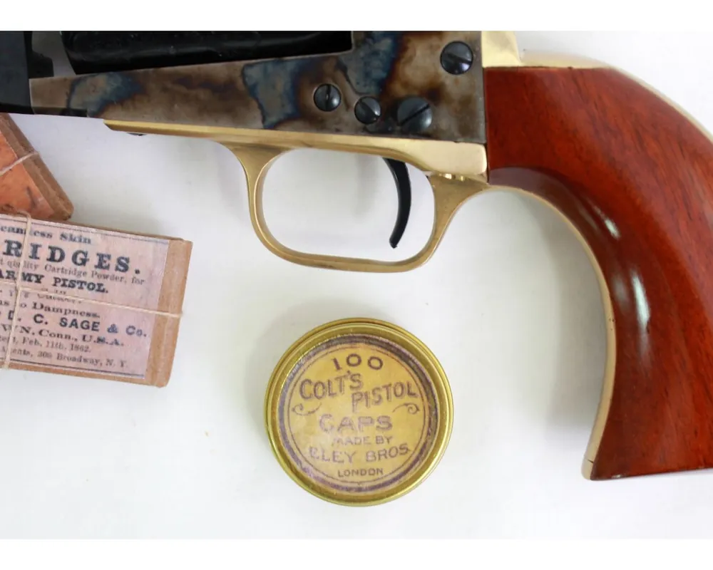 Reproduction Percussion Cap Empty Tin Only! Marked Colt's Pistol Caps Made By Eley Bros London
