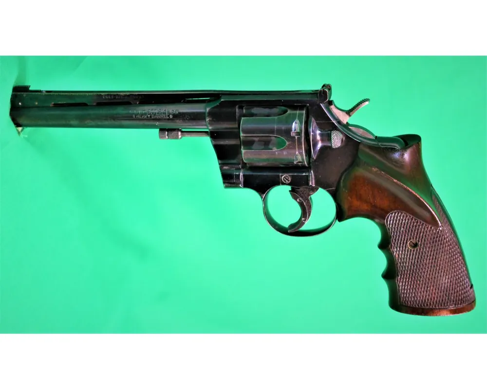 Colt-King Super Target Official Police Heavy Barrrel Revolver 38 Special