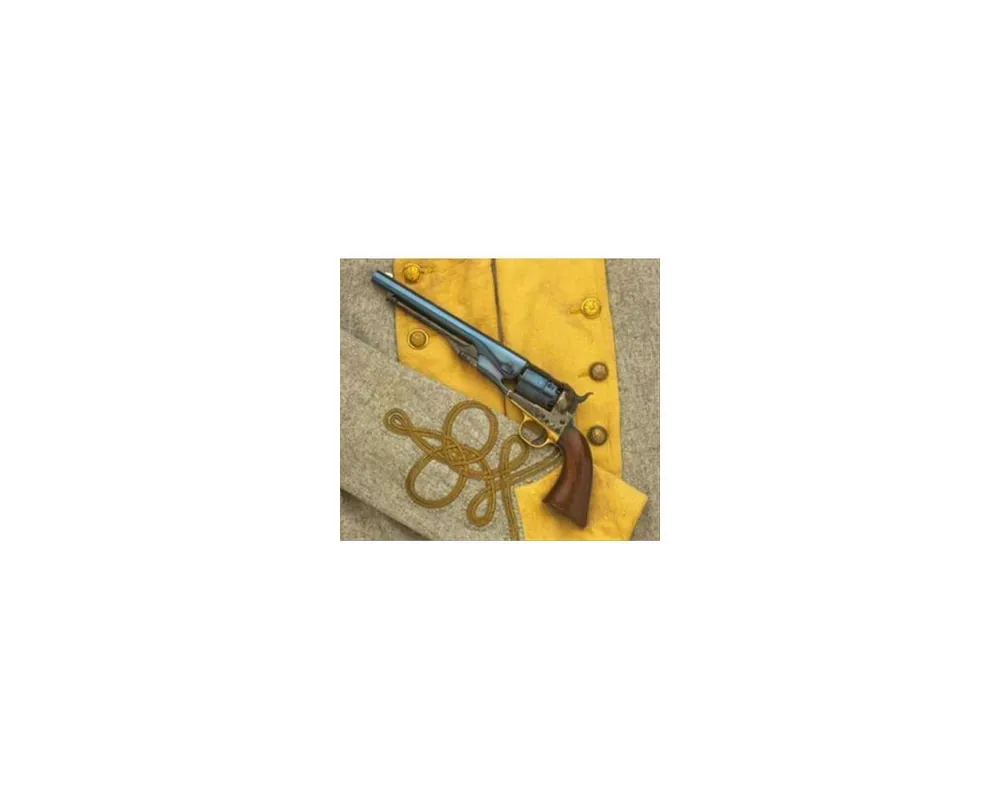 1860 Army Percussion Muzzleloading Revolver .44 Caliber 8" Cut for Stock Charcoal Blue Finish