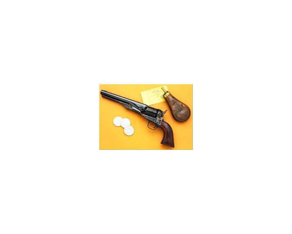 1861 Navy Military Model Black Powder Revolver.36 Charcoal Blue Caliber 7 1/2" Cut for Stock