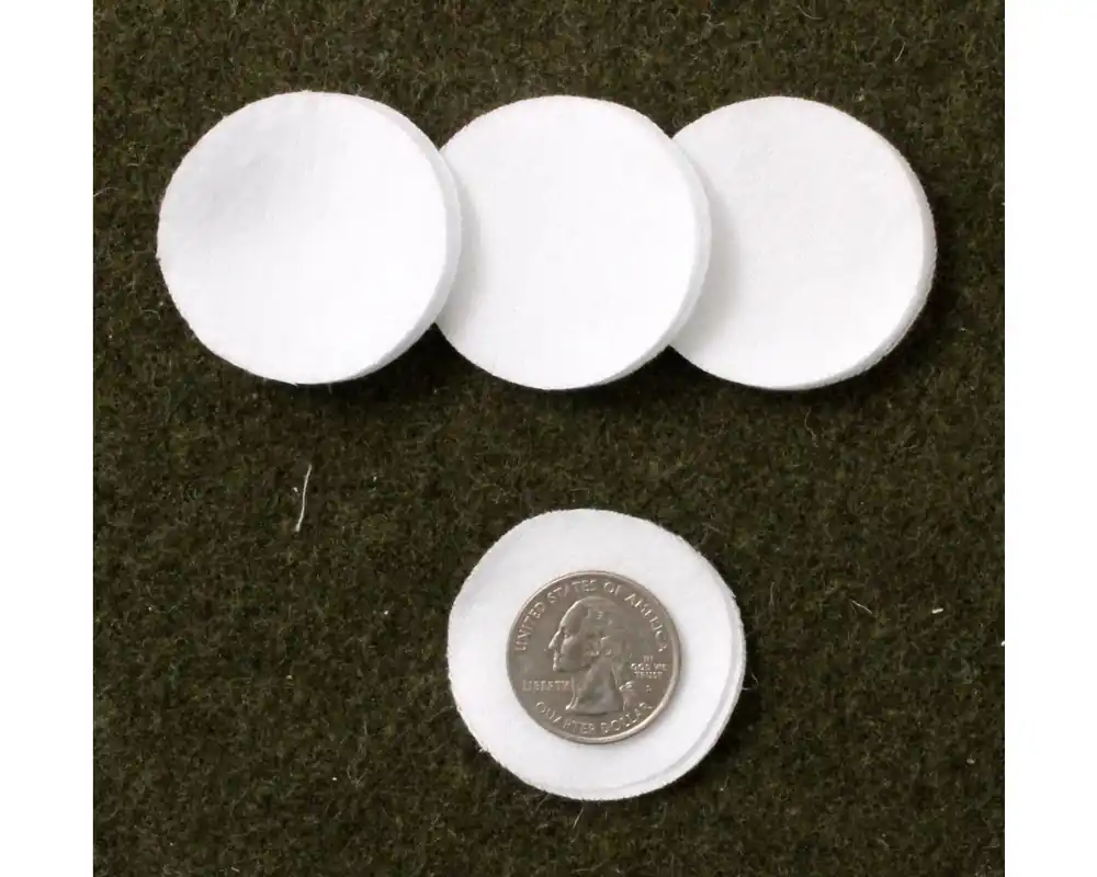 1 1/2" Rnd Cotton Flannel Cleaning Patches for 6mm-.30 Caliber Bag of 300
