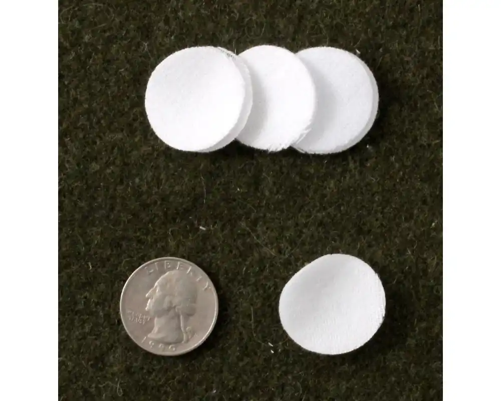 1" Round Cotton Flannel Cleaning Patches for .22-.270 Caliber Bag of 600