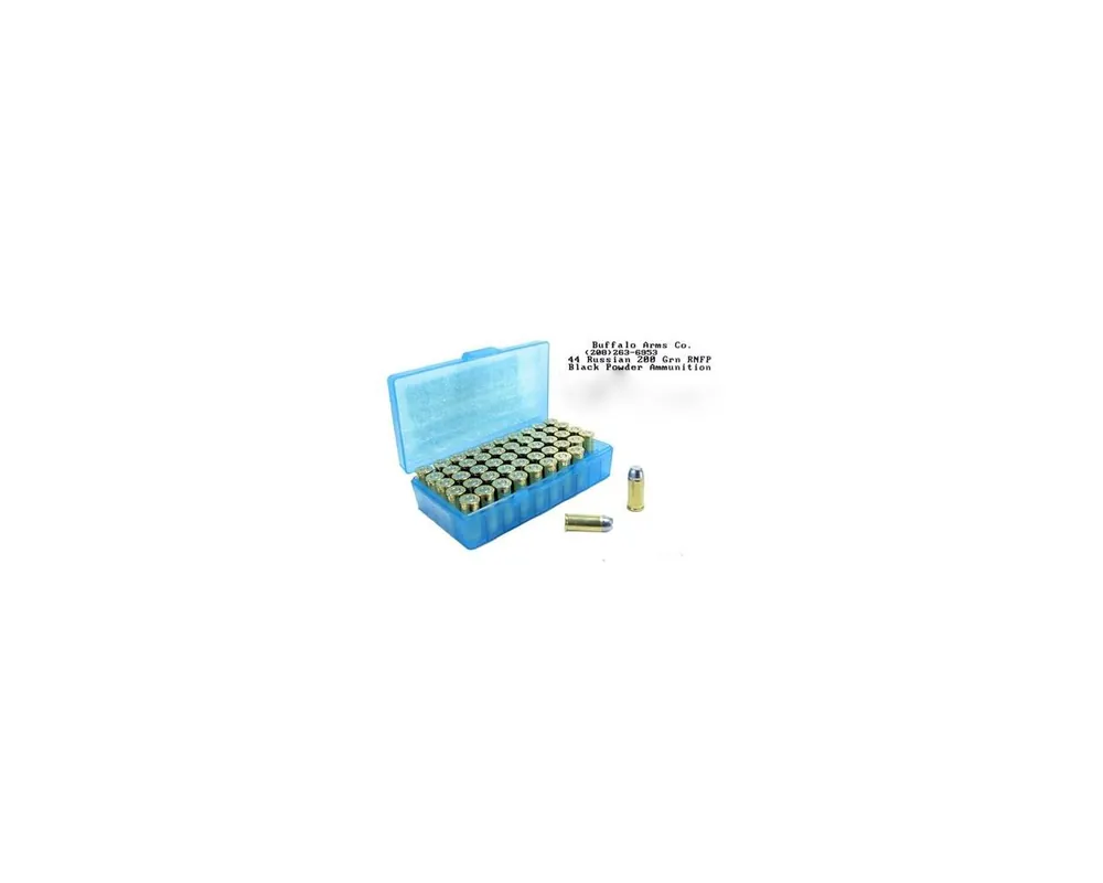 44 Russian 200 Grain RNFP Black Powder Ammunition Box of 50