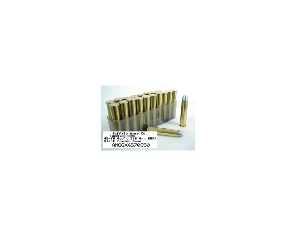 45-70 Government 350 Grn RNFP Black Powder Ammo Box of 20