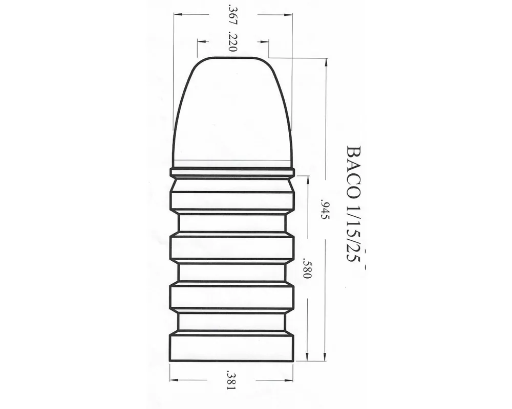 .381 252 Grain 2-Cavity Bullet Mould