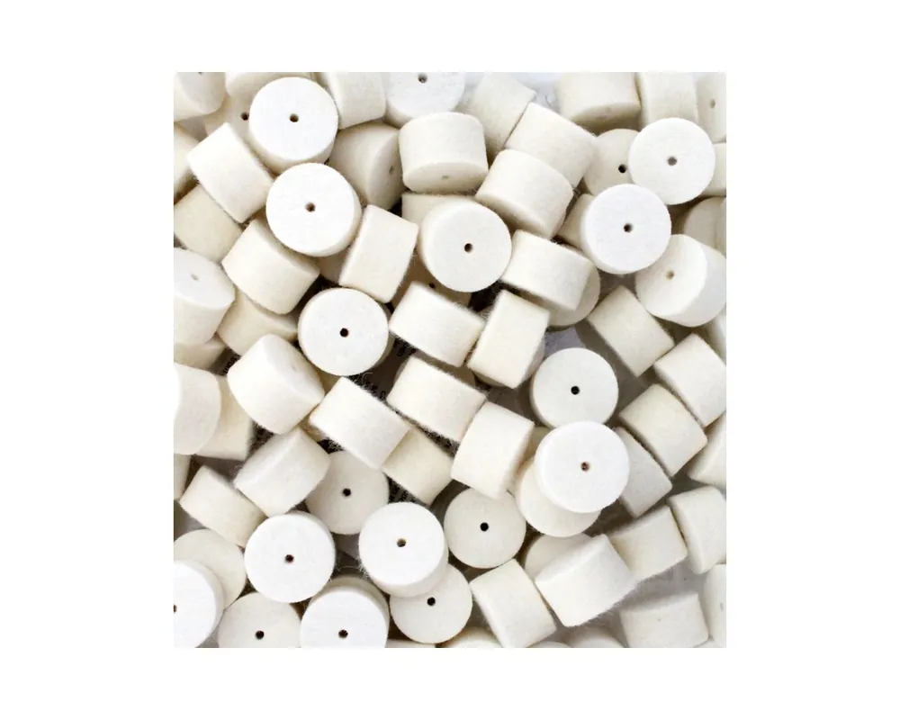 40pcs .357-.38/9mm VFG Weapons Care Plain Wool Revolver Cylinder Chamber Cleaners