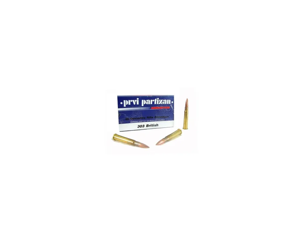 303 British Ammo 174 Grain BTHP, Boxer Primed Box of 20***Discontinued by Mfg.***