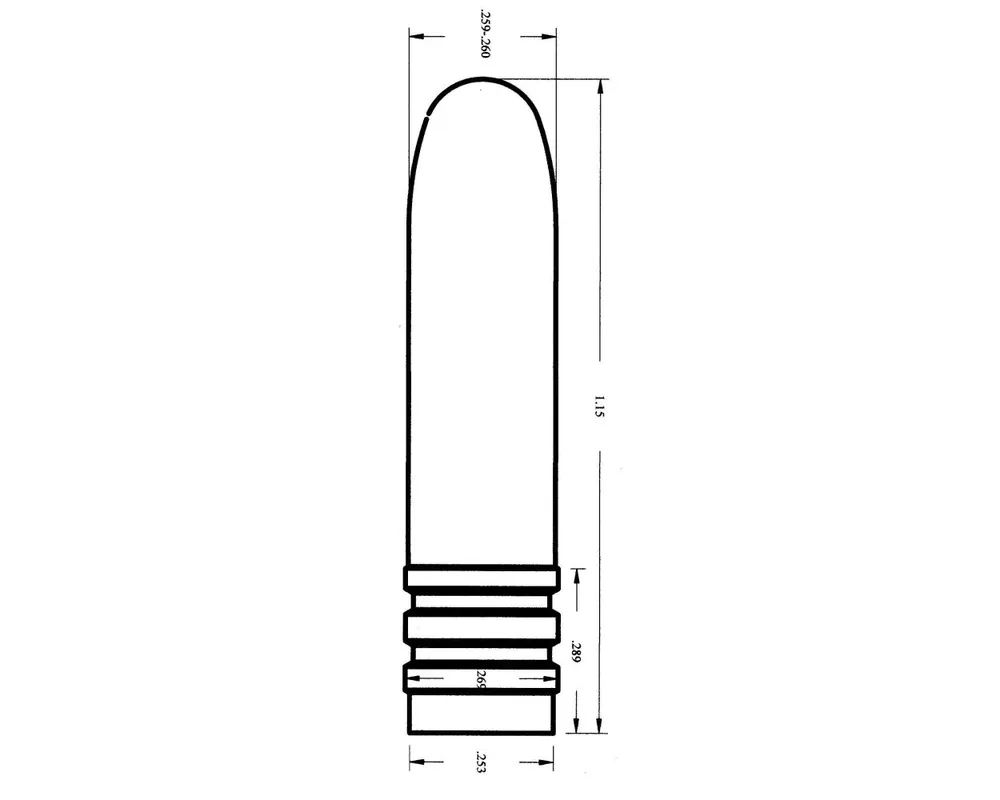 .269" 160 Grain GC 2-Cav Mold for the 6.5 Carcano