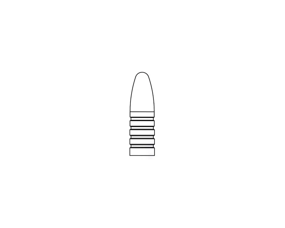 .323" 200 Grain 2-Cavity Money Style Bullet Mould with Reduced Diameter First Two Bands