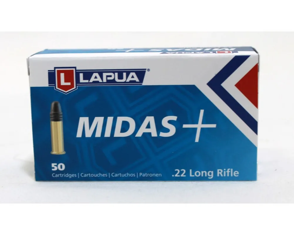 Lapua 22LR Midas+ Ammo Box of 50