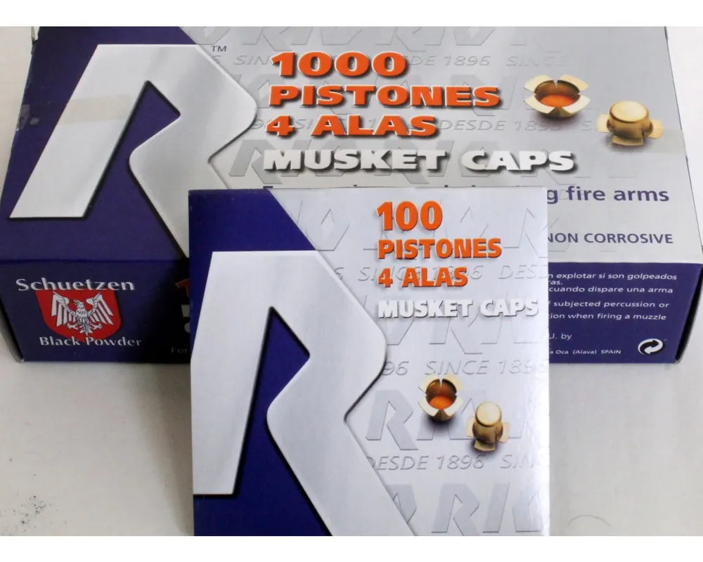 Musket Percussion Caps for Muzzleloaders Per 100***This is a Hazmat Shipment, Limited to Stock on Hand***