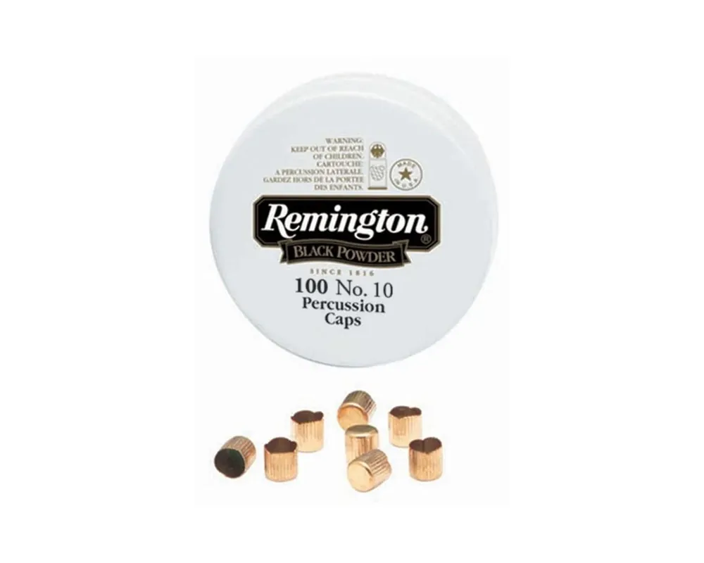 Remington #10 Percussion Cap Per Tin of 100***This is a HazMat Shipment, put percussion caps only in the cart******