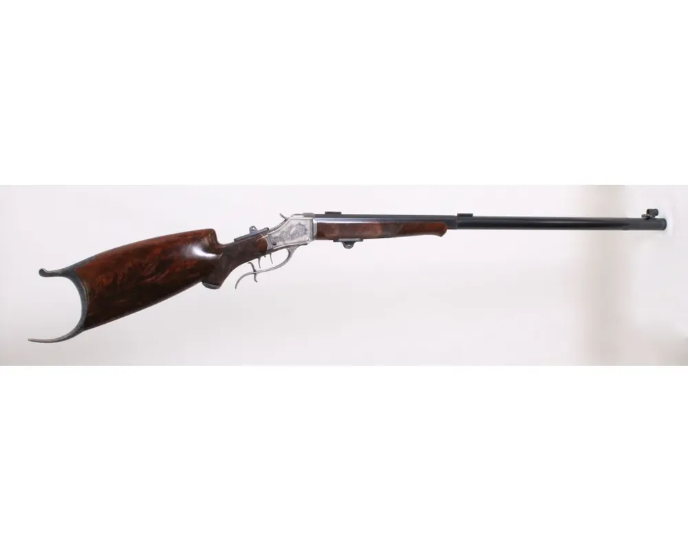 Engraved Custom Shuetzen Highwall 38-55 30" Half Round with Wedding Band***Sold***