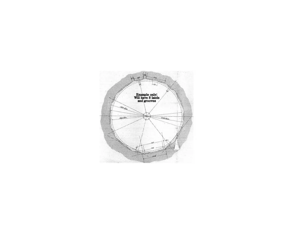 Krieger Henry Rifling .45 Caliber 1.3" Diameter 35" Blank, 1-16" Twist .450"-.458" Chrome Moly